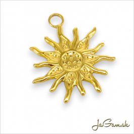 Prívesok Slnko CHIRURGICKÁ OCEĽ 22x20mm, 1ks (CH1741g)